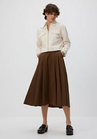 Krótka kurtka z kołnierzykiem Reserved biała damska YT385-01X