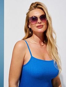 Okulary przeciwsłoneczne z różowymi szkłami Sinsay damskie 344DR-MLC