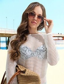 Okulary przeciwsłoneczne Sinsay złote damskie 351DR-GLD