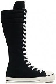 Bardzo wysokie trampki Cropp czarne damskie