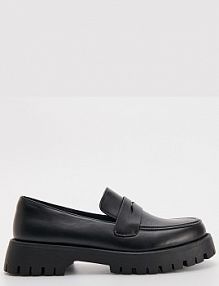 Loafersy na grubej podeszwie House czarne 777DU-99X