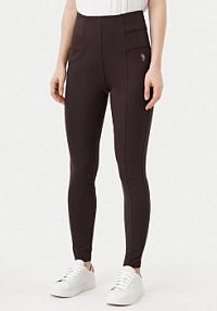 Legginsy U.S. Polo Assn. brązowe damskie 
