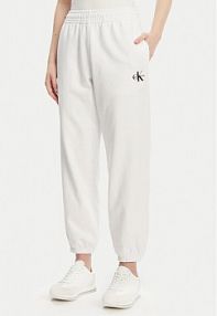 Spodnie dresowe Calvin Klein Jeans białe damskie 