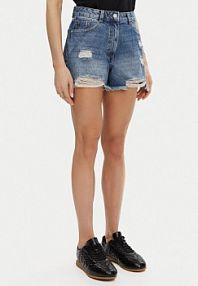 Szorty jeansowe Silvian Heach granatowe 