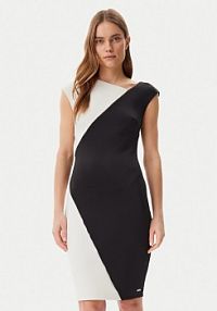 Sukienka koktajlowa Calvin Klein czarna 