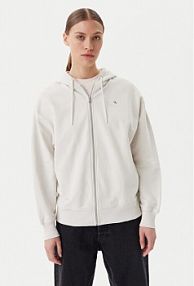 Bluza rozpinana Calvin Klein Jeans beżowa damska 
