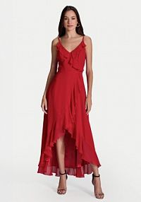 Sukienka koktajlowa Swing czerwona 