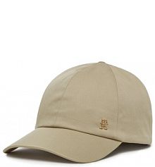 Czapka z daszkiem Tommy Hilfiger beżowa damska 