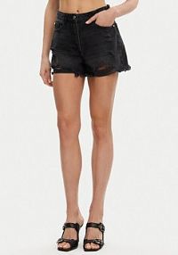 Szorty jeansowe Silvian Heach czarne 