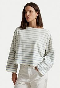Bluzka Polo Ralph Lauren kremowa damska 211959103003 Écru Relaxed Fit