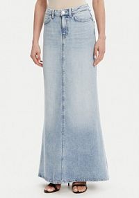 Spódnica jeansowa Guess niebieska 