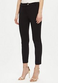 Spodnie eleganckie Rinascimento czarne damskie Materiałowe