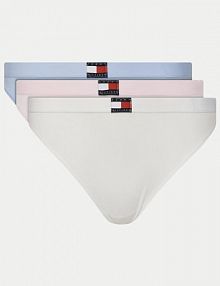 Stringi Tommy Hilfiger wielokolorowe Komplet 3 par stringów