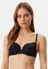 Biustonosz Selmark czarny Z fiszbiną