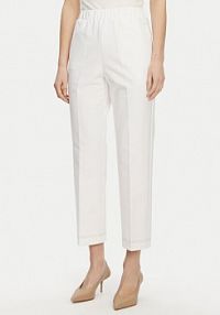 Chinosy Max Mara Leisure białe 