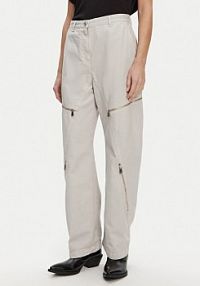 Spodnie eleganckie PINKO szare damskie Materiałowe