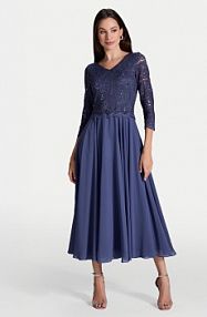 Sukienka koktajlowa Swing niebieska 