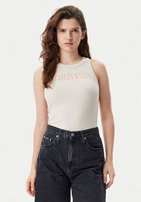 Top Calvin Klein Jeans beżowy damski 