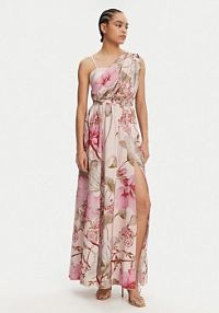 Sukienka wieczorowa Rinascimento beżowa 