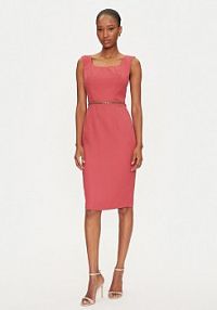Sukienka koktajlowa Marciano Guess różowa 