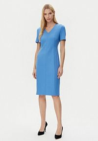 Sukienka codzienna BOSS niebieska Damaisa 50490044  Slim Fit