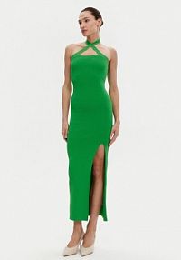 Sukienka dzianinowa Silvian Heach zielona 