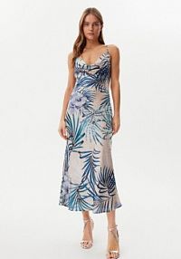 Sukienka codzienna Guess niebieska 