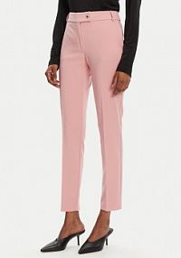 Spodnie eleganckie Rinascimento różowe damskie Materiałowe