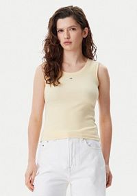 Top Tommy Jeans żółty damski 