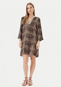 Sukienka letnia LOLA CASADEMUNT brązowa 