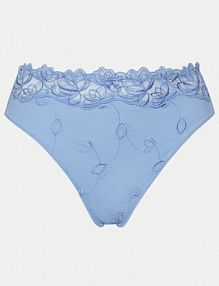 Figi Hunkemöller niebieskie Klasyczne z wysokim stanem