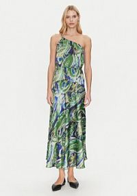 Sukienka koktajlowa Simona Corsellini zielona P25CPAB03301  Regular Fit