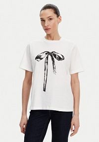 T-shirt ACCESS FASHION biały damski 