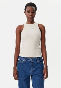 Top Calvin Klein Jeans beżowy damski 