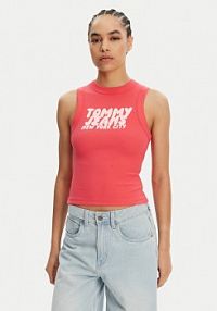 Top Tommy Jeans różowy damski 