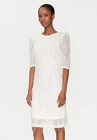 Sukienka koktajlowa YAS biała 