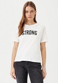 T-shirt JDY biały damski Nina 15342612  Loose Fit