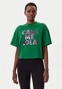 T-shirt LOLA CASADEMUNT zielony damski 