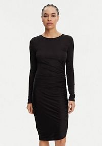 Sukienka codzienna Armani Exchange czarna XW000364 AF12979 UC001  Slim Fit