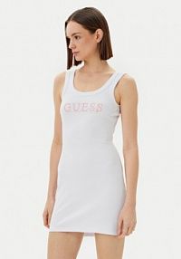 Sukienka codzienna Guess biała 