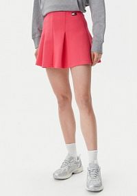 Spódnica mini Tommy Jeans różowa 