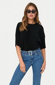 Bluzka ONLY czarna damska Ravenna 15318506  Regular Fit