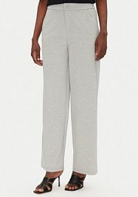 Spodnie eleganckie Fransa szare damskie Materiałowe