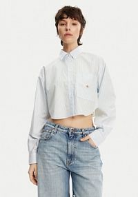 Koszula Calvin Klein Jeans niebieska damska 