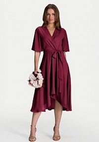 Sukienka koktajlowa Swing czerwona 