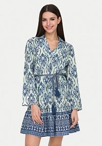 Sukienka JDY niebieska Koszulowa