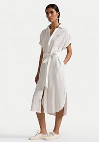 Sukienka Polo Ralph Lauren biała Koszulowa