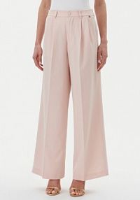 Spodnie eleganckie Rinascimento różowe damskie Palazzo