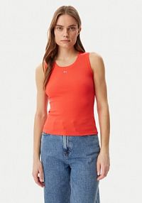 Top Tommy Jeans pomarańczowy damski 