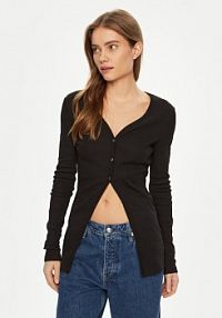 Kardigan Calvin Klein Jeans czarny 